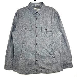 Grayers Outdoor Garments Large Oatmeal Gray Fall Winter Shacket Rugged Camp Hike